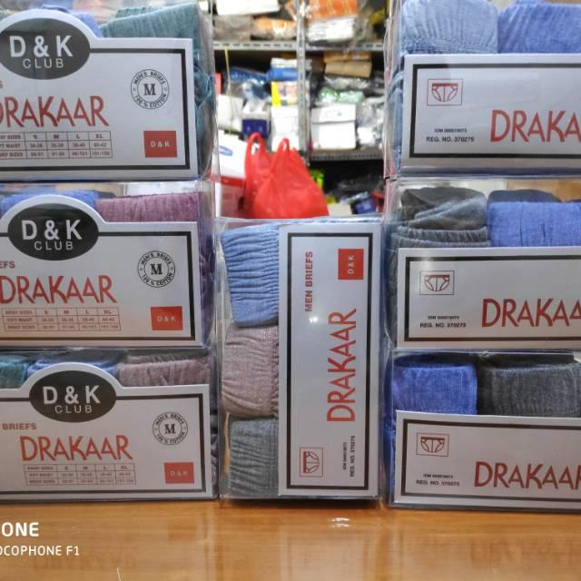 CELANA DALAM DRAKAAR MIKA + 1 MASKER / CD DRAKAR MIKA / CD DRAKKAR PRIA 1 BOX ISI 3 PC
