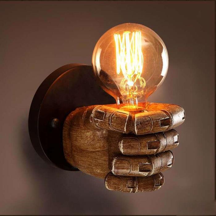 Lampu Dinding Resin Retro Kreatif Lampu Dinding Tangga Antik