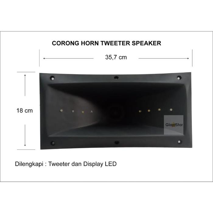 TWEETER 18x36cm TWETER TWITER SPEAKER CORONG HORN BAHAN PLASTIK TEBAL