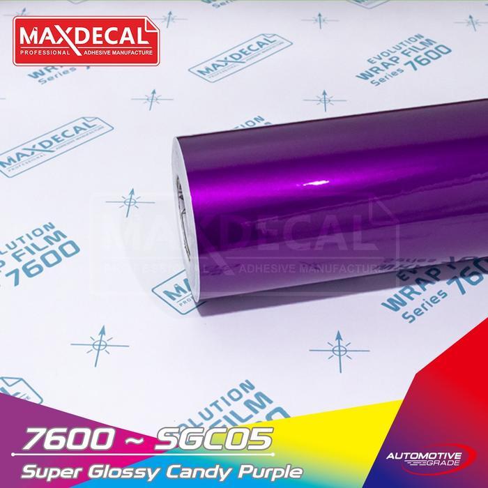 MAXDECAL 7600 SGC05 PURPLE Glossy Candy Metallic 50 cm Sticker Vinyl Premium OSEAN