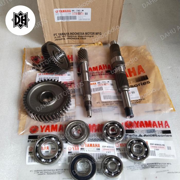 Gigi Rasio Plus Bearing Gigi Rasio Set Aerox 155 Lexi Kode B65 #Gratisongkir