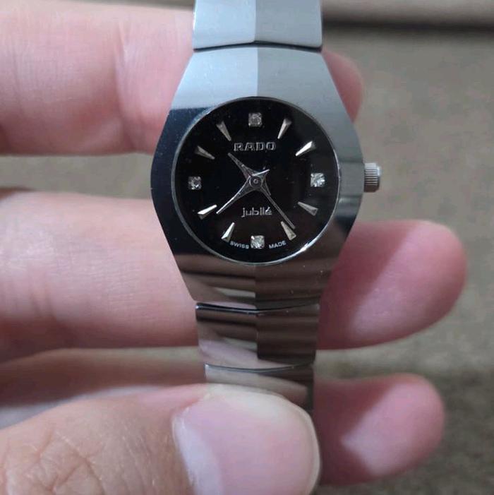 Jam Tangan Wanita RADO Jubile Swiss Made Sapphire Glass High-Tech Tungsten Steel Original (bulat)