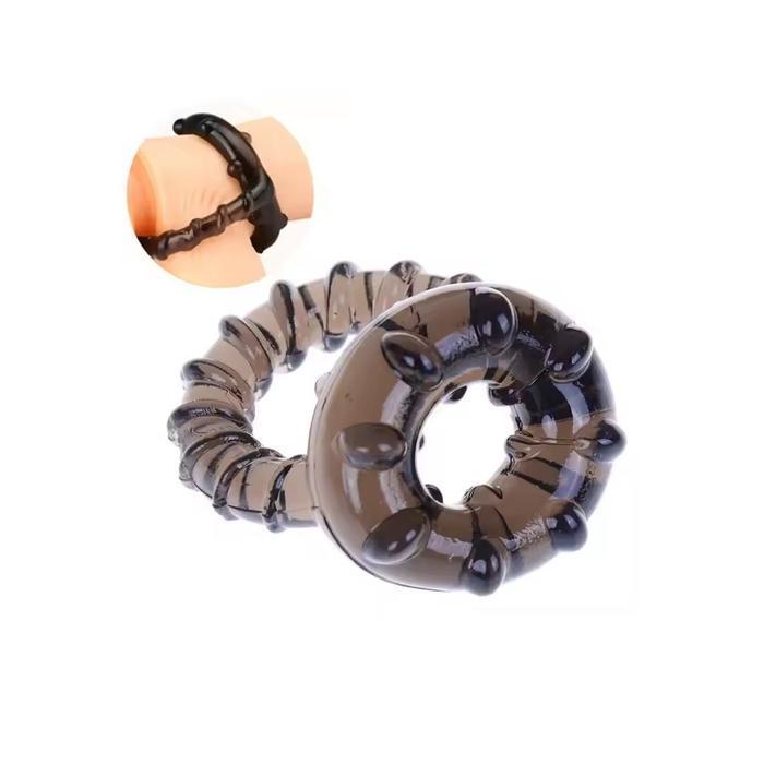 (PRIVASI AMAN) Ring Silika Tahan Lama C Pengunci Non Getar Produk Cincin Pria Lembut Dewasa TPE Main