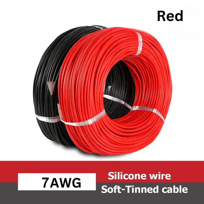 Kabel AWG Silicone Extra Soft Temperature Resistant Wire 1M - MU-5 4AWG / 5AWG / 7AWG