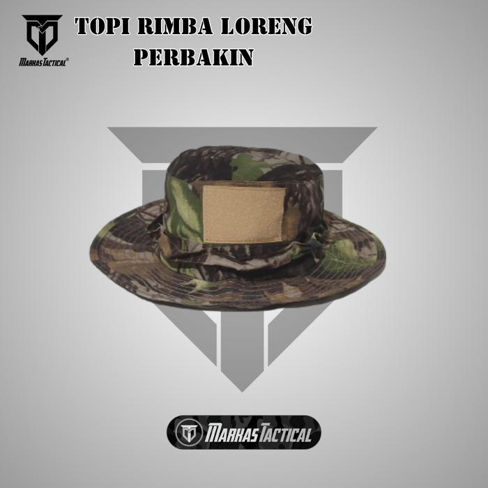Topi Topi Rimba Army | Topi Jungle Hat | Topi ung Outdoor | Topi et | Topi Adventure Motif Loreng pe