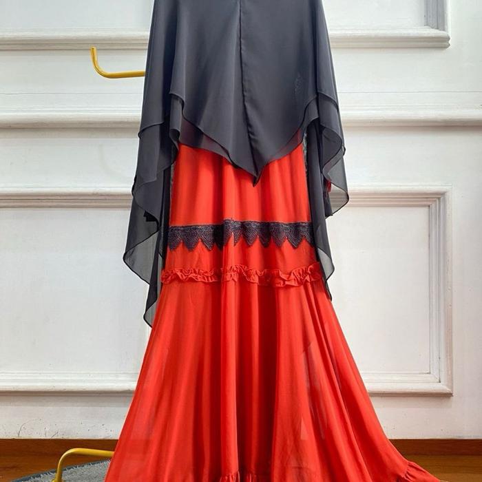 GAMIS SET HIJAB BAHAN CERUTY JERSEY WOLLY MONALISA ITY CREPE SYARI KERUDUNG KHIMAR FASHION MUSLIM WA