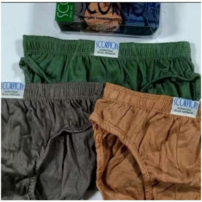 paling laris Scorpion CD Pria  1 Kotak isi 3 Pcs – Adem, Nyaman, Gak Bikin Kantong Jebol!