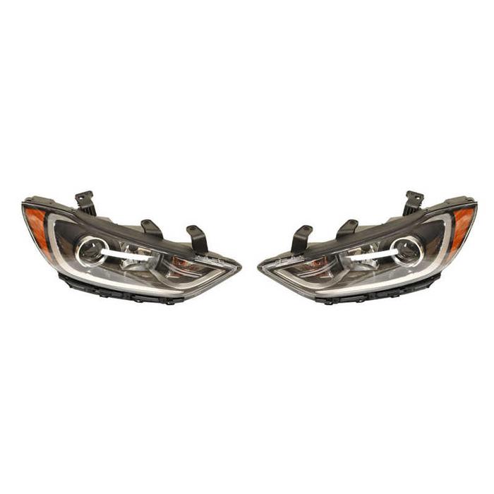 Lampu Depan Mobil Tahan Benturan Rakitan Lampu Depan Mobil ABS PC