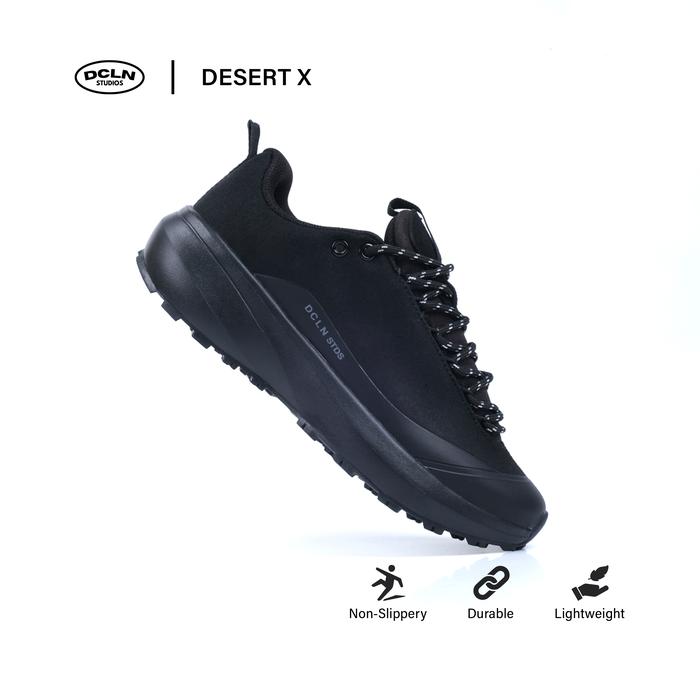 Declan Sepatu Sneaker Outdoor Trail Running Casual Pria DESERT X 01-104 Kasual Karet Shoes Sport