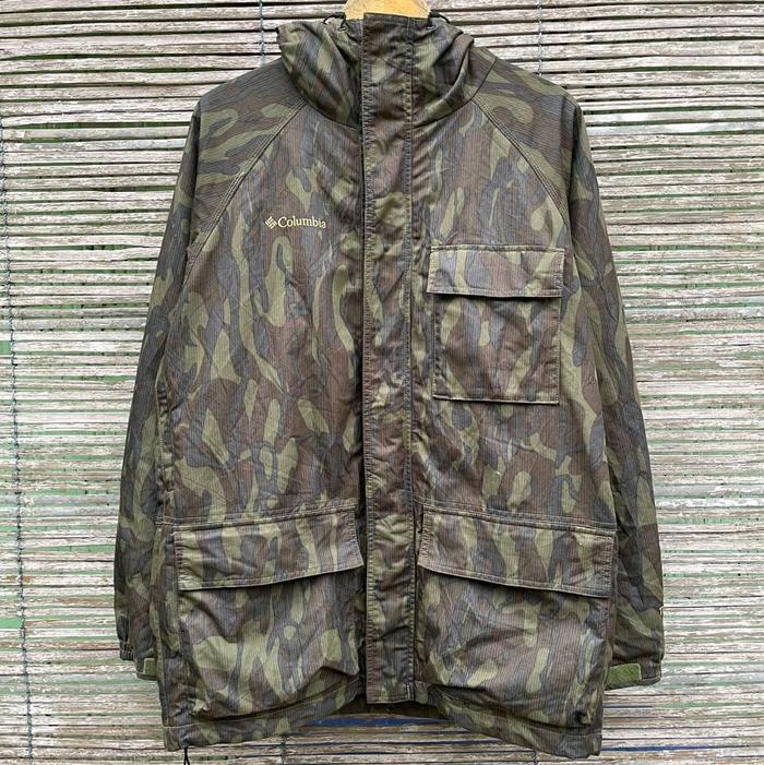 jaket columbia titanium camo gropcore second