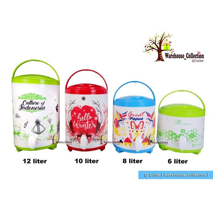 DRINK JAR ROMA 8 liter/ TEMPAT AIR MINUM / TERMOS AIR PANAS DINGIN balang air