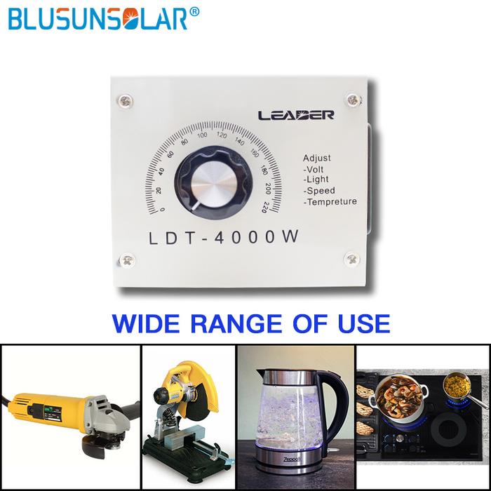 LEADER SCR Dimmer Portable Speed Temperature Light Voltage Adjustable