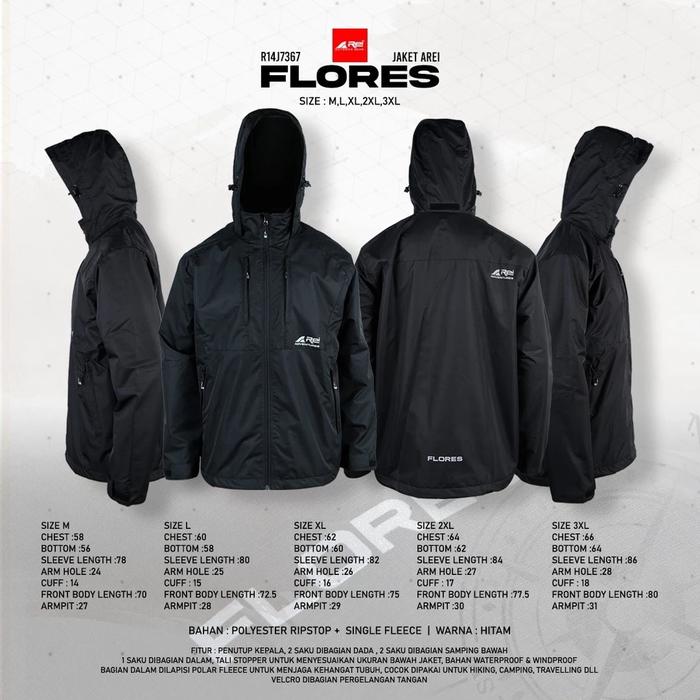 Jaket Gunung Pria Flores Arei Outdoorgear