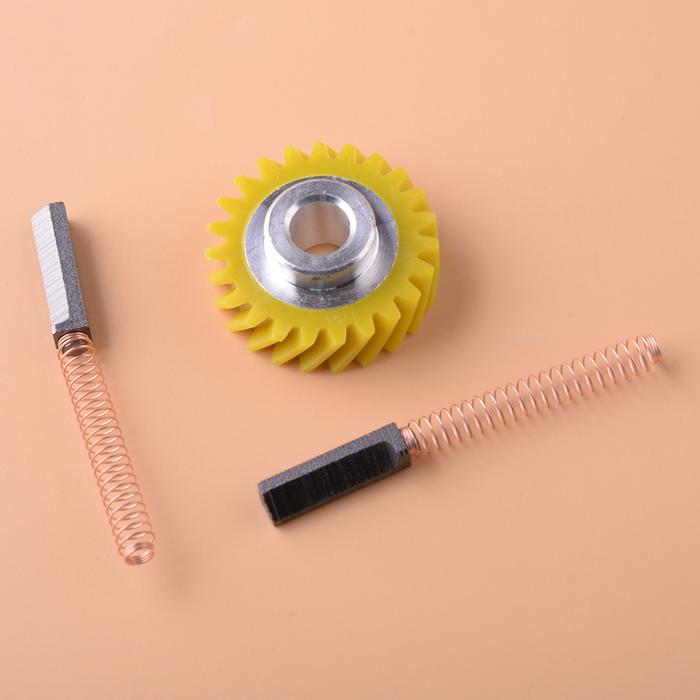 3Pcs/Set Mixer Drive Worm Gear with Carbon Motor Brushes W10112253