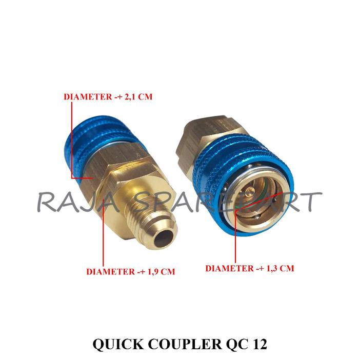Qc12 Nepel Ac Mobil/Adapter/Quick Coupler Qc-12 Tbk