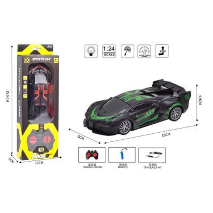Mainan Mobil Remot Control Rc Sport Hitam