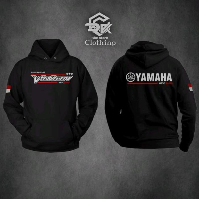 HOODIE JUMPER YAMAHA VIXION OLD/NEW TERBARU JAKET VIXION BEAST QUALITY TERBARU SWEATER TOURING VIXIO