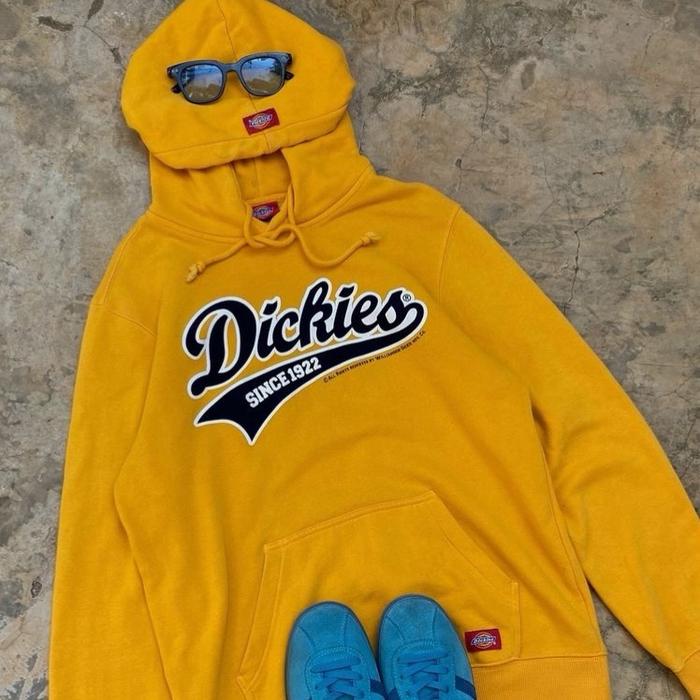 DICKIES KUNING MUSTARD (VELVET HITAM) SIZE XS  NO MINUS