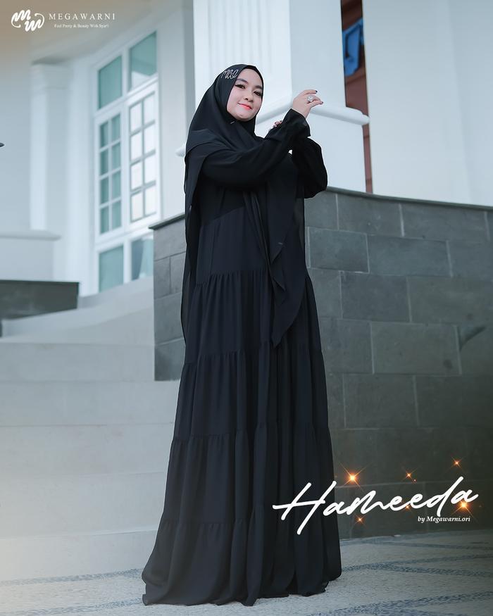 HAMEEDA GAMIS SYAR'I SET HIJAB CERUTY BY MEGAWARNI