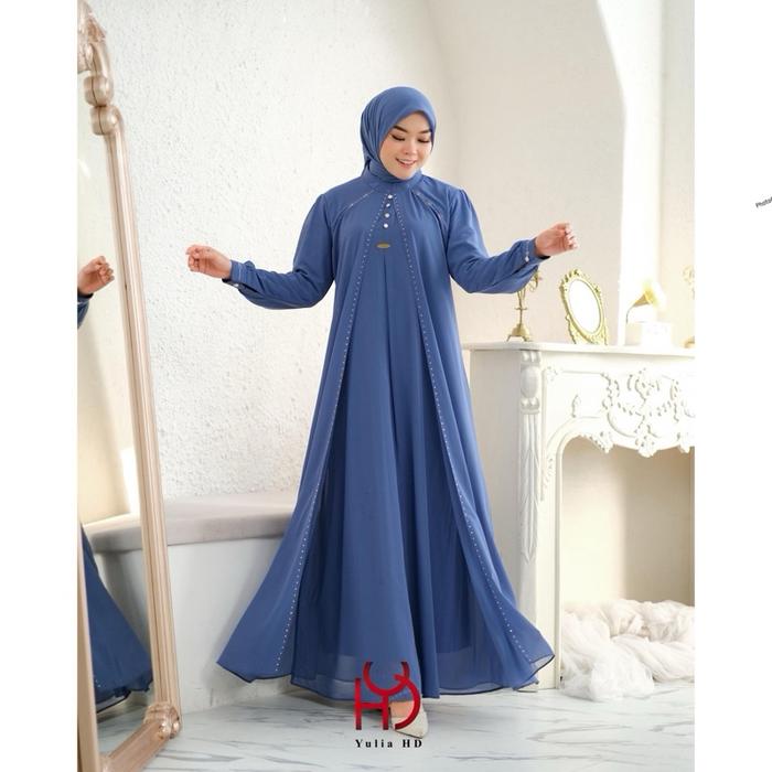 Gamis Buka Pintu Payet Mewah || By : Yulia HD