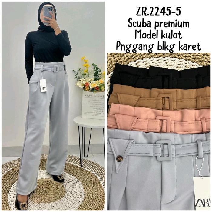 celana kulot| scuba kulot| ZR.2245-5