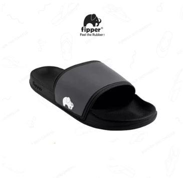 Fipper - Slip On Black / Grey Dark / White