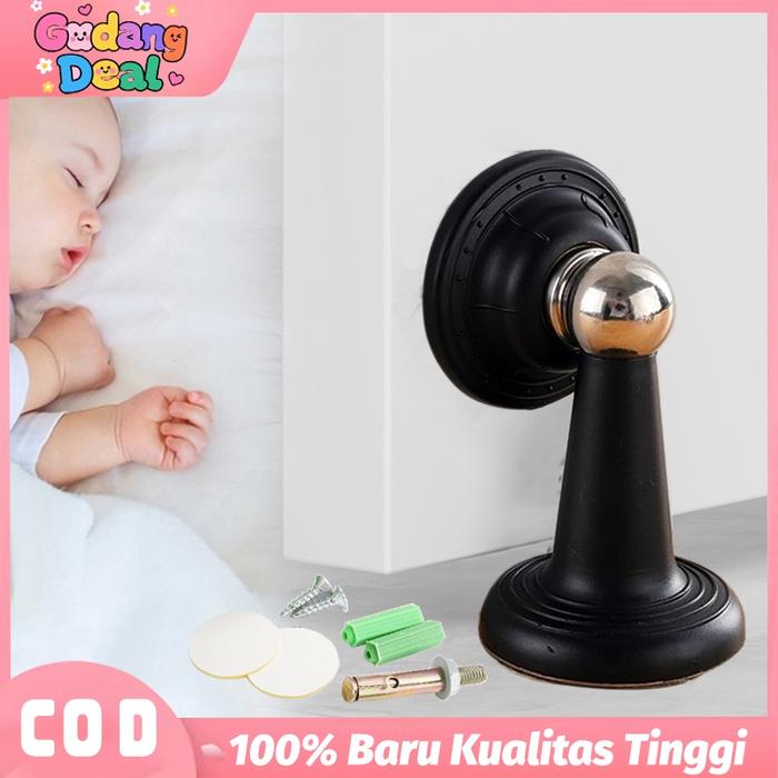 Ganjal Pintu Magnet Premium Penahan Pintu Tanpa Bor Kuat & Cocok untuk Kamar Mandi
