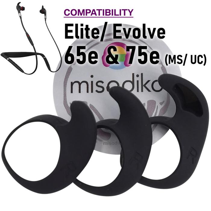 misodiko Silicone EarWings Ear Tips Compatible with Jabra Elite/