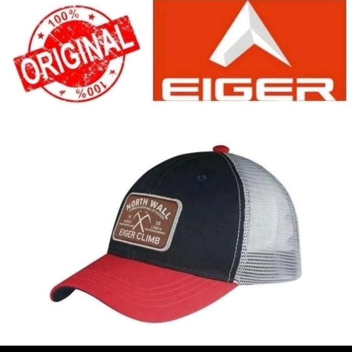 Topi Eiger North wall Cap Original Topi Trucker jaring