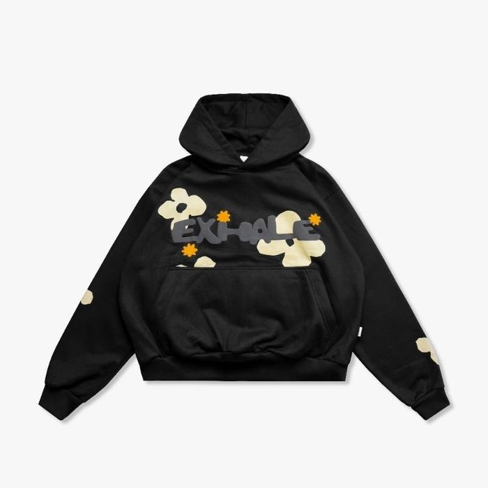 SWEATER HOODIE BOXY EXHALE BY THE WORLD OVERSIZE UNISEX S-XXL
