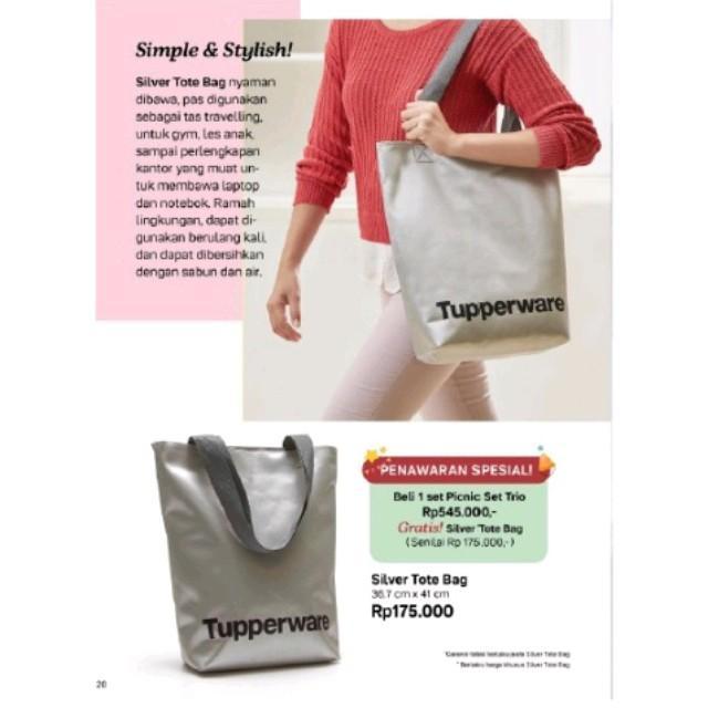 TAS SILVER TUPPERWARE ORI - PROMO