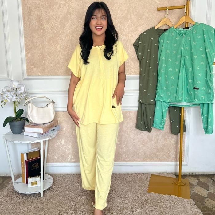 ONESET ZAJIFA Celana panjang Setelan  Baju Wanita Katun