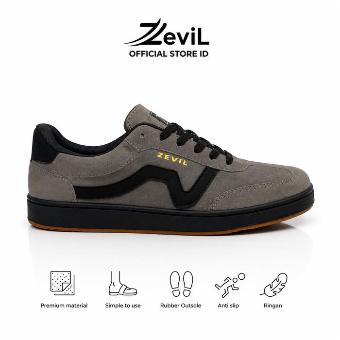 Zevil Sepatu Casual Sneakers Pria Wanita