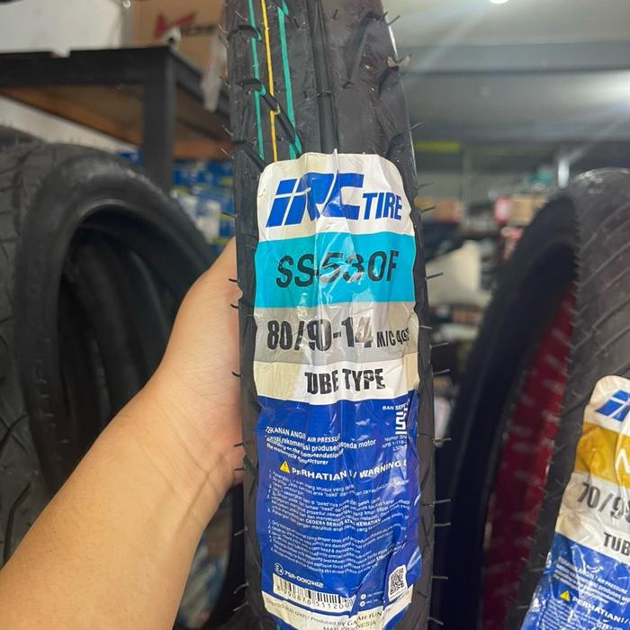 IRC Tire SS580F 80/90-14 Tube Type Ban Motor Berkualitas Tinggi untuk Performa Terbaik
