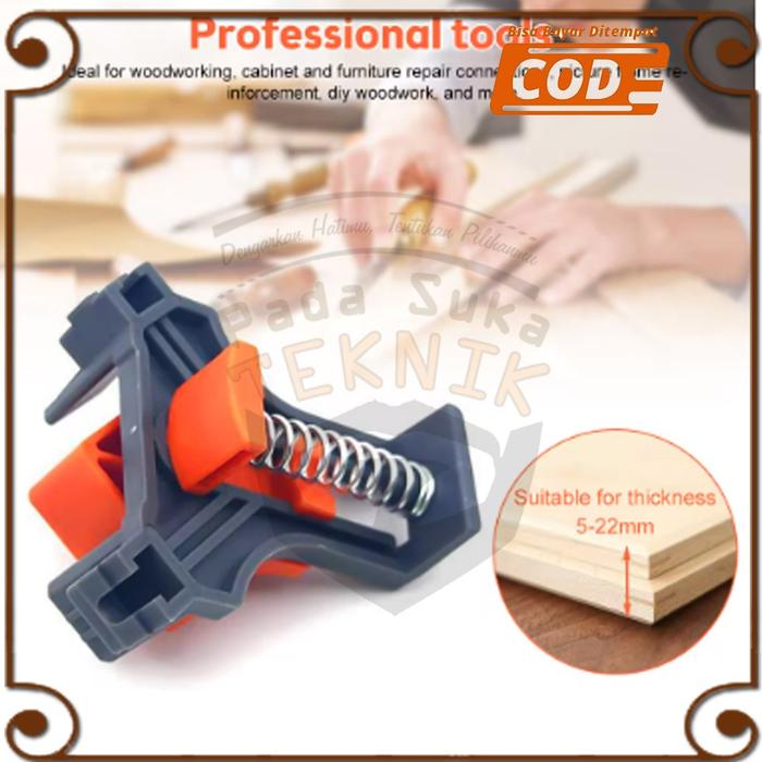 Klem Sudut Siku Catok Alat Penjepit Sudut Siku Spring Corner Mate Clamp Sambungan T