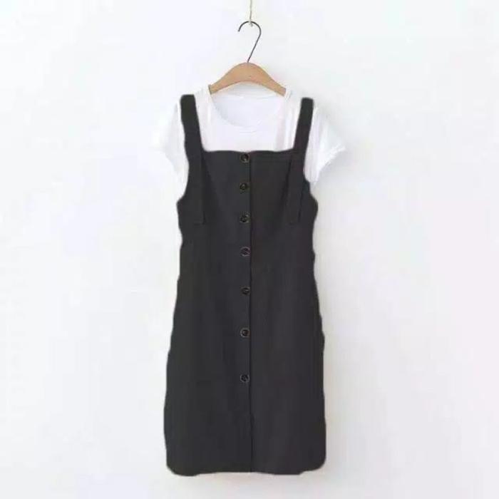 Overal Jesslyn Dress Overall Jesslyn Dress Wanita - Hitam