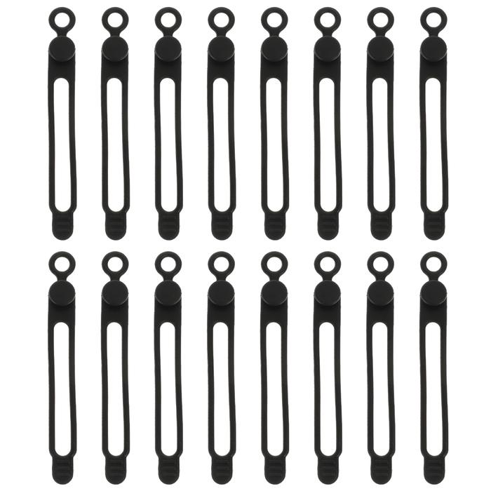 16 buah kabel silikon dapat digunakan kembali kabel pengatur kabel