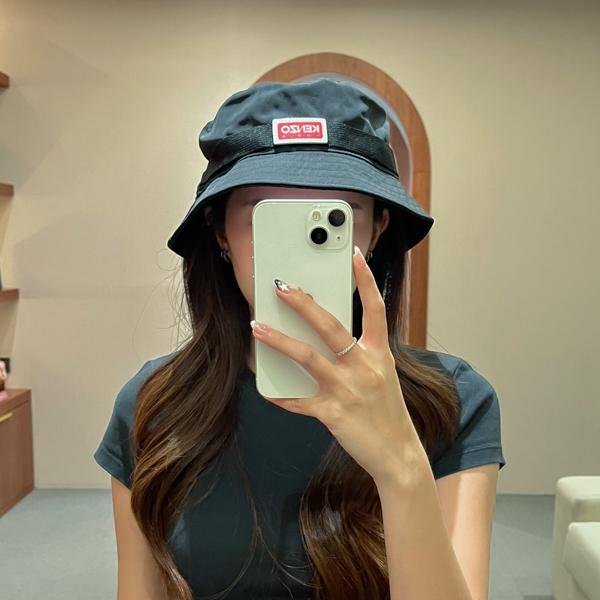 Topi KENZO SQUARE RED BLACK BUCKET HAT 100% ORIGINAL