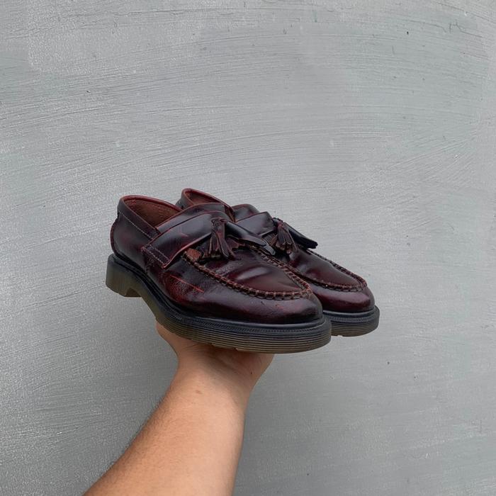sepatu kulit Docmart Dr martens Adrial tassel Red cherry Loafers ORIGINAL second / bekas