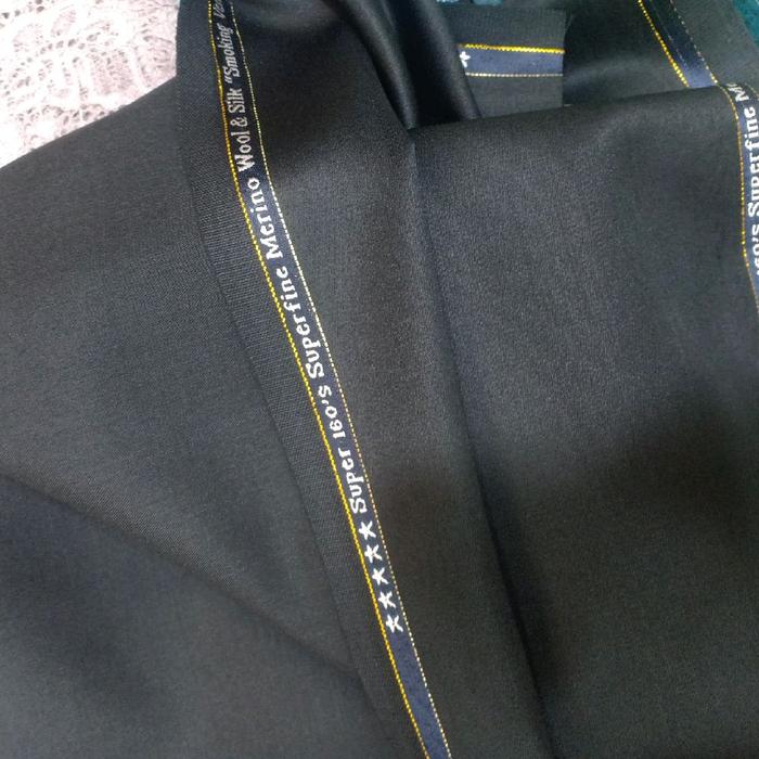 KAIN JAS WOOL SUPER BLACK/BAHAN WOOL HITAM/KAIN WOOL IMPORT/KAIN WOOL PREMIUM/GIORGIO CAPRI