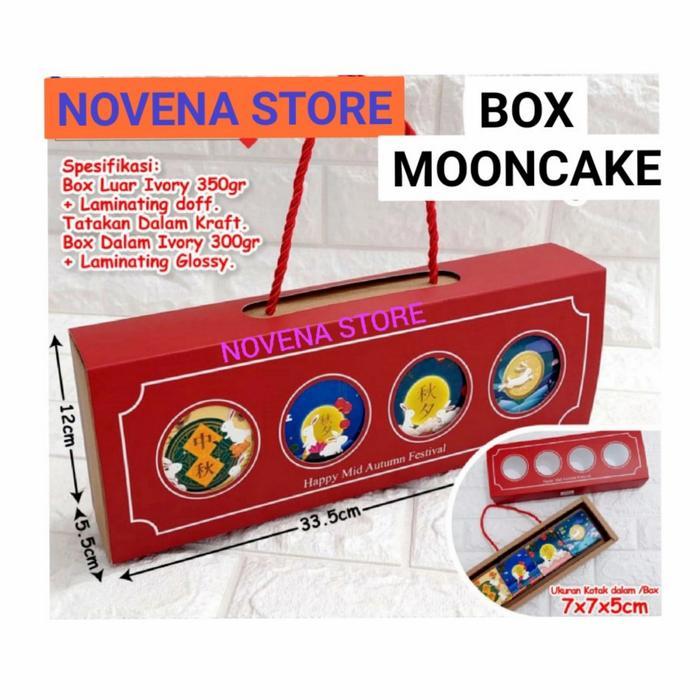 GABLE BOX KOTAK DUS HAMPERS KUE BULAN MOONCAKE HAPPY MID AUTUMN#8