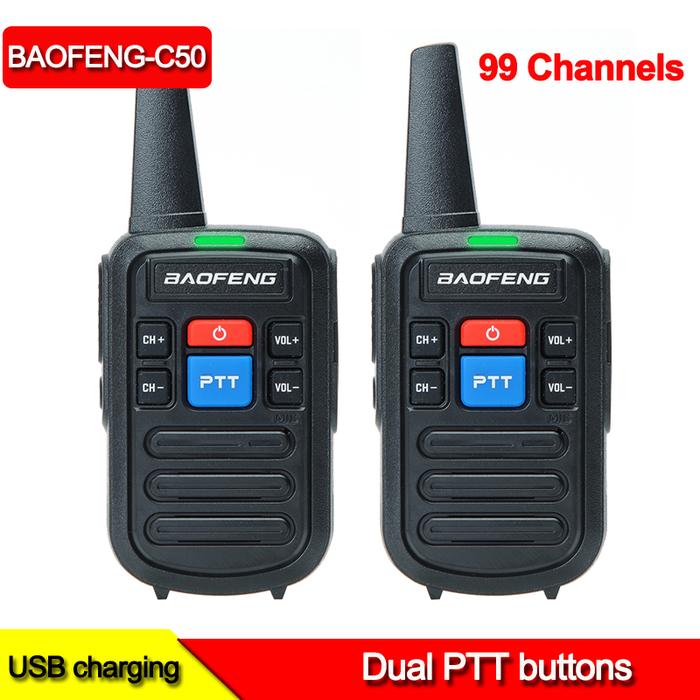 BF C50 walkie talkie Ham radio stations 99Channel radio baofeng