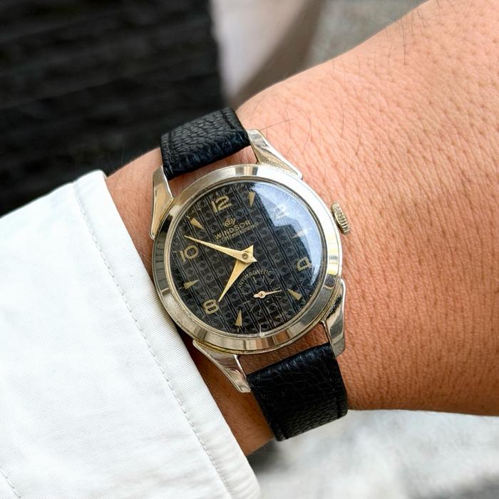 TAHUN 1950 ! jam tangan Windsor sub second by Manor Watch Corporation Swiss Made manual winding puta
