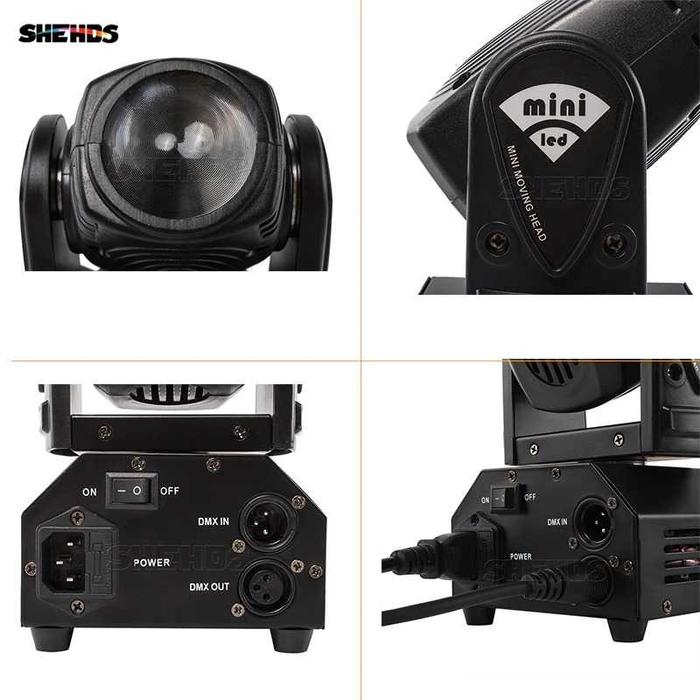 Lampu Sorot Panggung Spotlight Rgb Moving Head 10W - Dmx512