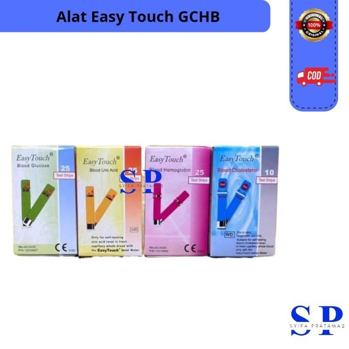 Strip Easy Touch Gula / Asam Urat / Kolesterol / Hemoglobin Stik ET Hb