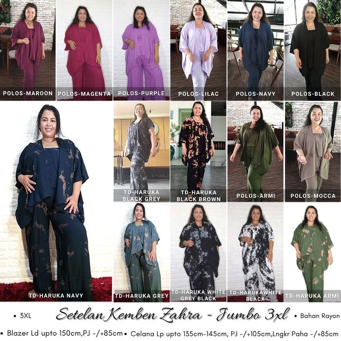ONE SET KEMBEN SETELAN TIE DYE KEMBEN NEW JUMBO 3XL - KARDIGAN PENDEK - BAJU ONE SET TIE DYE