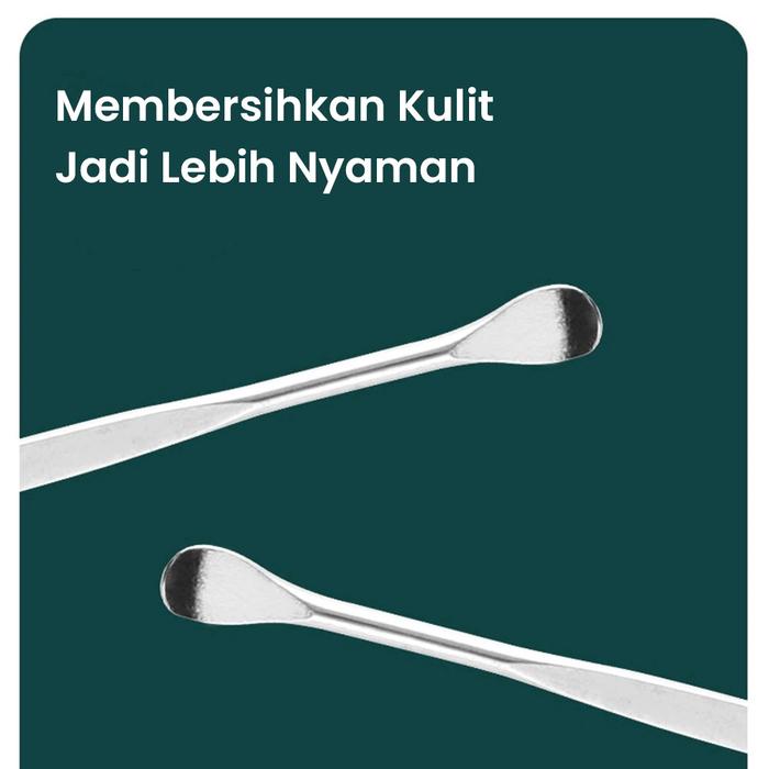 korek kuping paket korek kuping isi 4 + kuas alat pembersih telinga korek kuping 5in1 set alat pembe