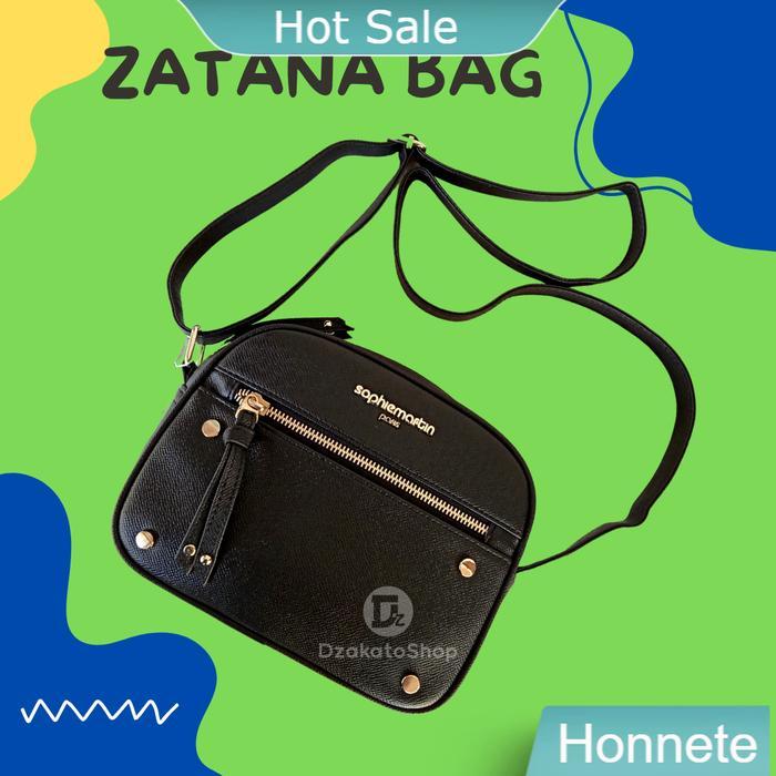 Tas Selempang Wanita Sophie Martin Paris Zatana Neo Zatana Hitam Promo 2024 Kekinian Sling Bag Elega