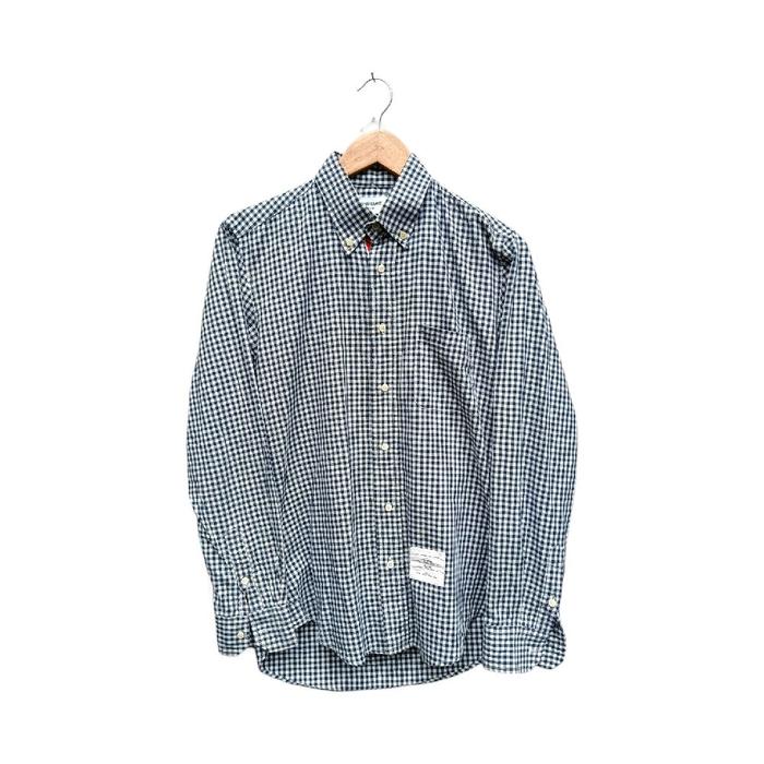 Thom Browne Plaid Pattern Long Shirt