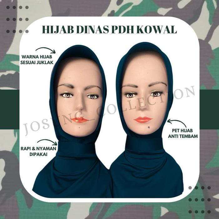 HIJAB DINAS PDH KOWAL ANTEM (ANTI TEMBAM)